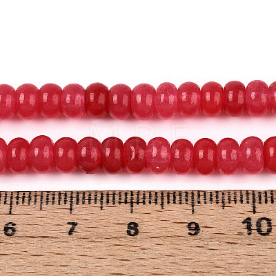 Dyed Natural White Jade Beads Strands X-G-T139-59A-05-1
