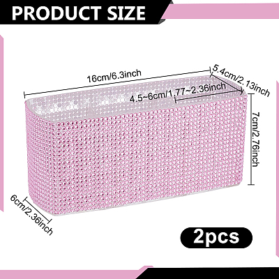 3-Section Plastic Rhinestone Storage Boxes AJEW-WH0752-784B-1