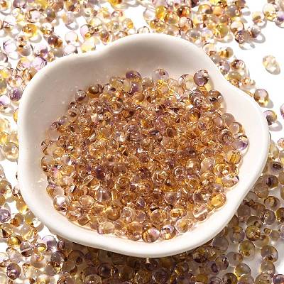 Transparent Baking Paint Glass Seed Beads SEED-P006-02B-14-1