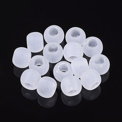 Transparent Acrylic European Beads TACR-S134-022-1