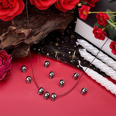 10Pcs Halloween 316 Surgical Stainless Steel Beads STAS-ME0002-89-1