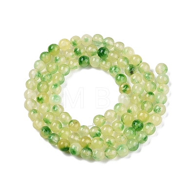 Dyed Natural White Jade Beads Strands G-T140-4mm-A05-1