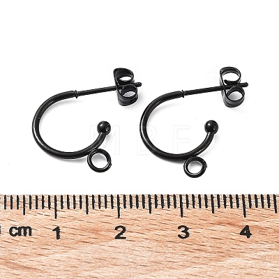 304 Stainless Steel Stud Earring Findings STAS-Z028-B02-B-02-1