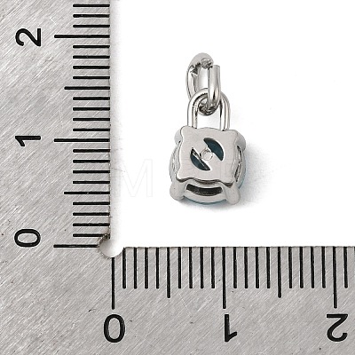 Birthdaystone Theme March 304 Stainless Steel Charms STAS-B128-60P-03-1