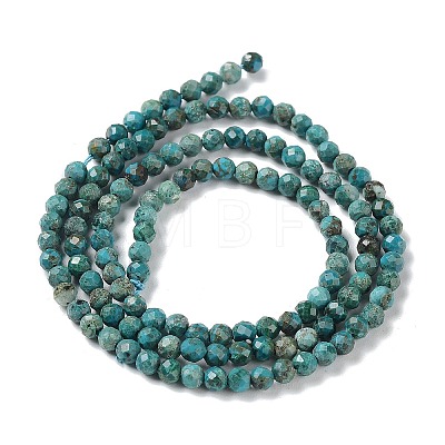 Natural Chrysocolla Beads Strands G-P514-A03-02-1