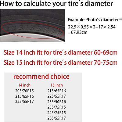 Polyester Tyre Cover AJEW-WH0224-006-1