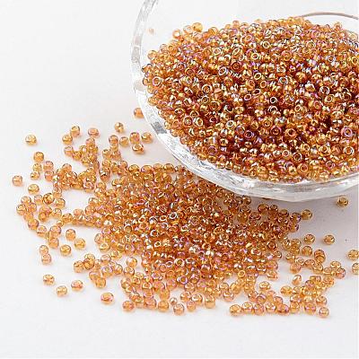 Round Trans. Colors Rainbow Glass Seed Beads X-SEED-A007-2mm-162B-1