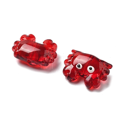 Transparent Glass Enamel Beads LAMP-V001-08G-1