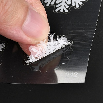 Waterproof Plastic Self Adhesive Stickers DIY-F064-15-1