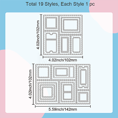 Stamp Theme Carbon Steel Cutting Dies Stencils DIY-WH0309-1502-1