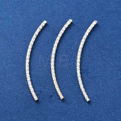 925 Sterling Silver Curved Tube Beads LS-STER-H112-07B-1