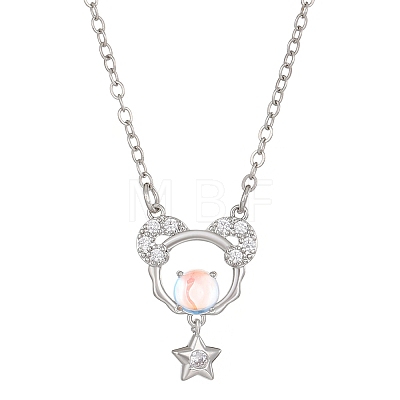 Constellation Rhinestone Pendant Necklace PW-WG94542-01-1