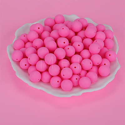 Round Silicone Focal Beads SI-JX0046A-89-1