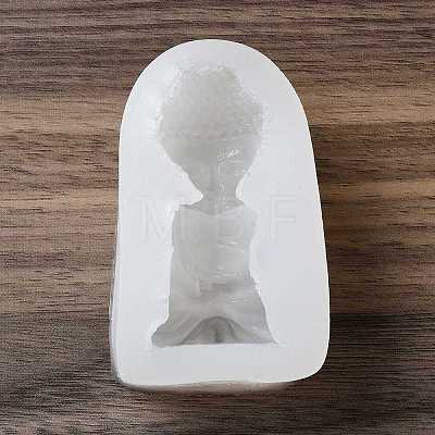 DIY Buddha Figurine Display Statue Silicone Molds DIY-F135-02-1