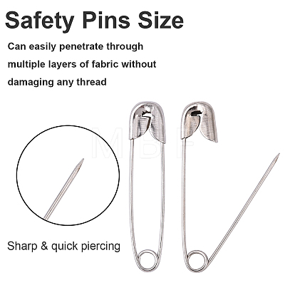 100Pcs Iron Safety Pins NEED-YW0001-07-1