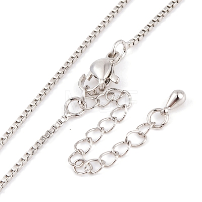 Heart Knot Rack Plating Brass Pendant Necklaces NJEW-S423-02P-1