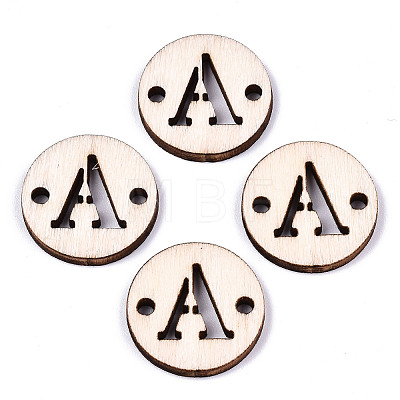 Unfinished Natural Poplar Wood Links Connectors WOOD-S045-140A-01-1