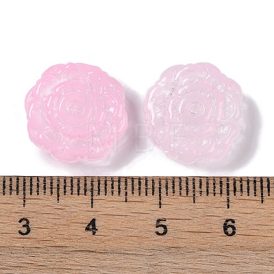 Painted Glass Beads GLAA-S202-14G-1