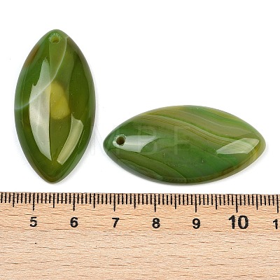 Dyed Natural Agate Pendants G-S349-24F-1