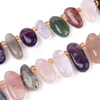 Natural Mixed Gemstone Beads Strands G-Z091-A27-1