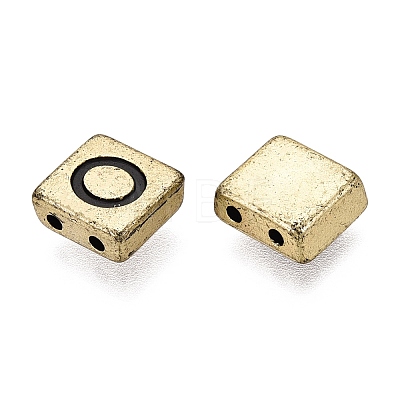 Plating Acrylic Beads PACR-Q010-04AG-1