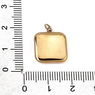 Printed 304 Stainless Steel Pendants SA-CBACFAA-07G-1