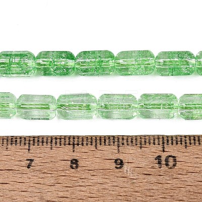 Crackle Transparent Glass Beads Strands GLAA-N068-05A-06-1