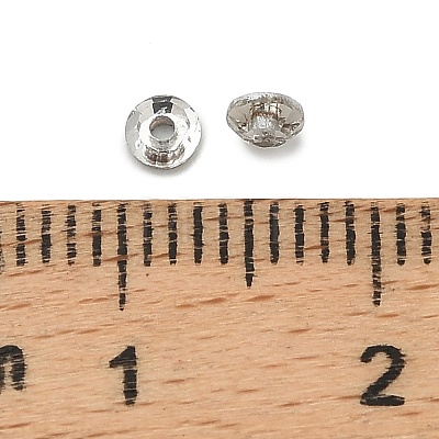Faceted Transparent Glass Beads GLAA-P075-01A-01-1