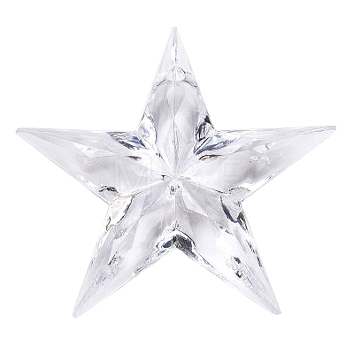 Transparent Acrylic Pendants TACR-T028-09A-1