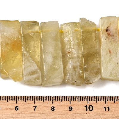 Natural Lemon Quartz(Heated) Beads Strands G-S386-D20-1