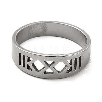 Non-Tarnish 201 Stainless Steel Finger Rings RJEW-G278-08P-1