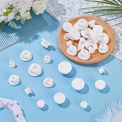 36Pcs 6 Styles Silicone Plugs AJEW-OC0016-24-1