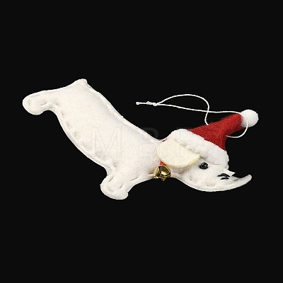 Dachshund Non-woven Fabric Pendant Decorations HJEW-R125-04-1