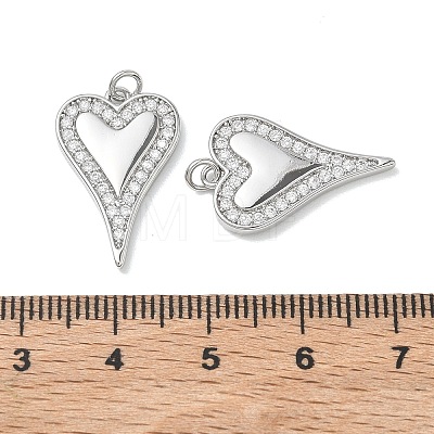 SHEGRACE Valentine's Day Brass Clear Cubic Zirconia Pendants XGRQ3K656-561P-1