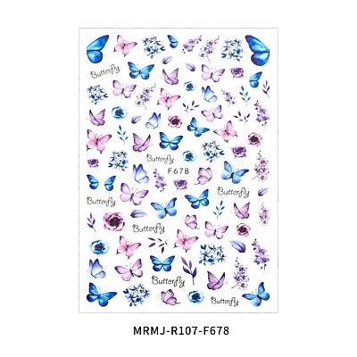 Nail Art Stickers Decals MRMJ-R107-F678-1
