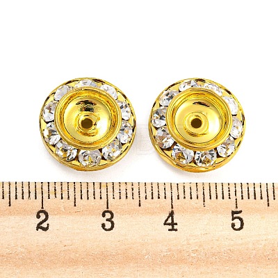 Brass Rhinestone Beads RB-F035-02-1