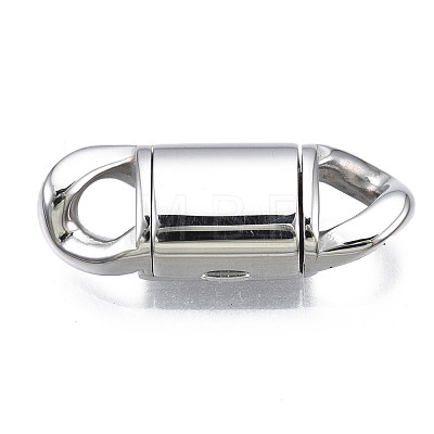 Non-Tarnish 304 Stainless Steel Fold Over Clasps STAS-S080-01A-P-1