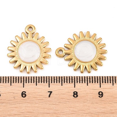 304 Stainless Steel Enamel Pendants STAS-K293-30G-02-1