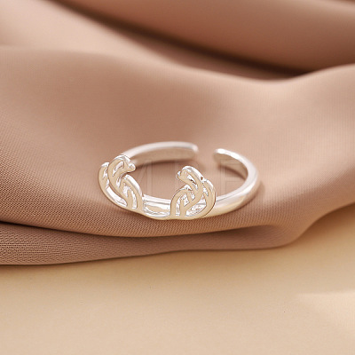 Brass Cuff Open Rings for Women WG9A7A9-01-1