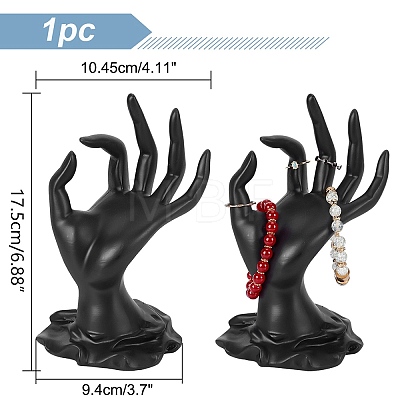 Hand Resin Finger Ring Display Stands RDIS-WH0006-26-1