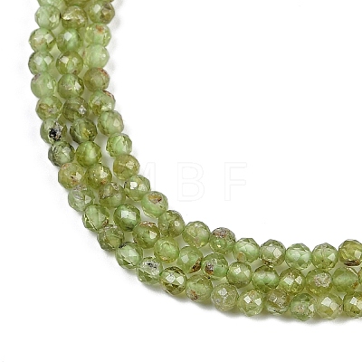 Natural Peridot Beads Strands G-F509-12-3mm-1