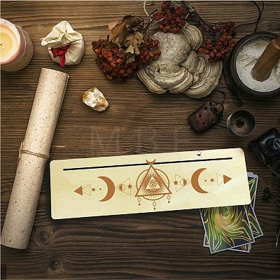 Natural Wood Card Stand for Tarot DJEW-WH0034-02J-1