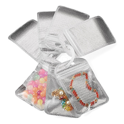 50Pcs Rectangle Plastic Resealable Packaging Bags OPP-TA0001-30A-1
