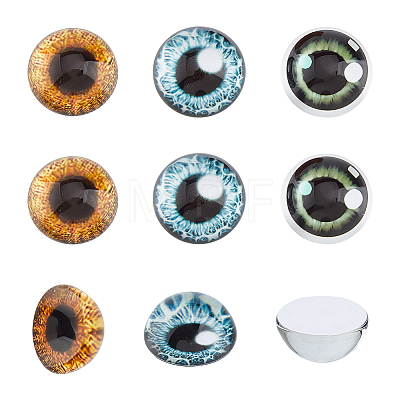 Glass Cat Eye Decorative Eye Piece DIY-WH0671-559A-1