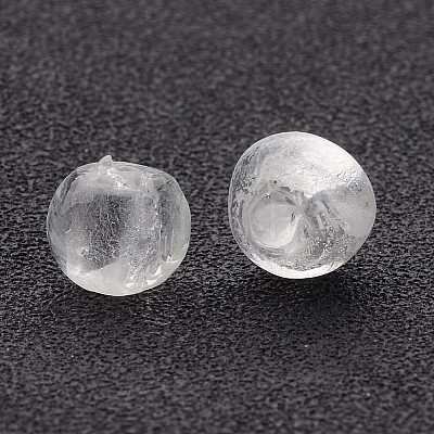 Handmade Silver Foil Glass Beads X-FOIL-R054-18-1