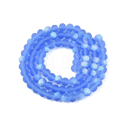 Transparent Glass Beads Strands EGLA-A044-T6mm-MB14-1