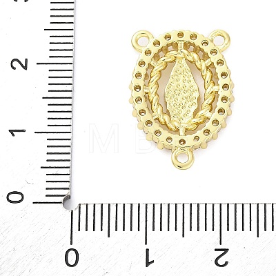 Brass Clear Cubic Zirconia Virgin Mary Chandelier Component Links KK-D325-07G-02-1