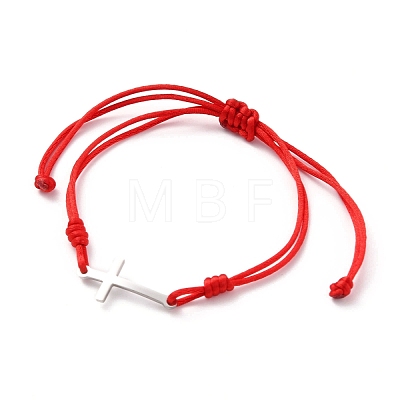 Adjustable Nylon Braided Bead Bracelets BJEW-JB05626-02-1
