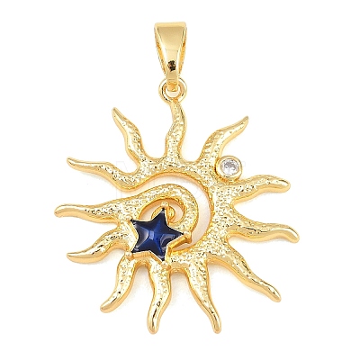Brass & Enamel & Rhinestone Pendants LS-KK-H541-01G-02-1