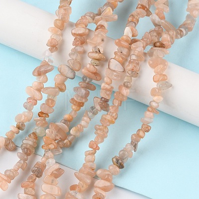 Natural Sunstone Beads Strands G-G0003-B11-1